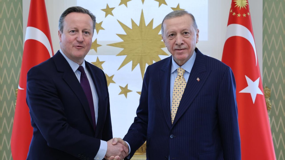 Cumhurbaşkanı Erdoğan, İngiltere Dışişleri Bakanı Cameron'ı kabul etti