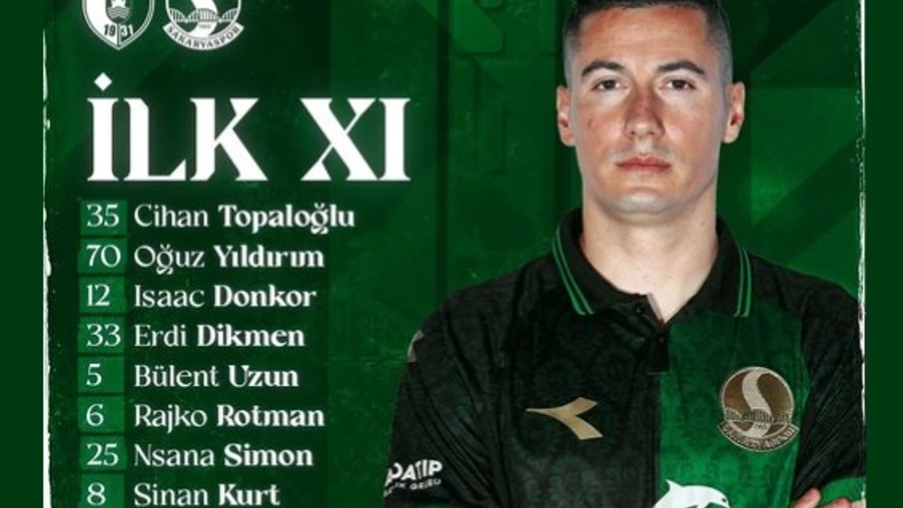 Sakaryaspor'un Bodrum FK Maçı İlk 11'i Açıklandı: