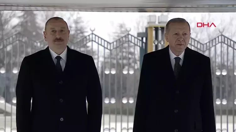 Cumhurbaşkanı Erdoğan, Aliyev'i Beştepe'de Kabul Etti