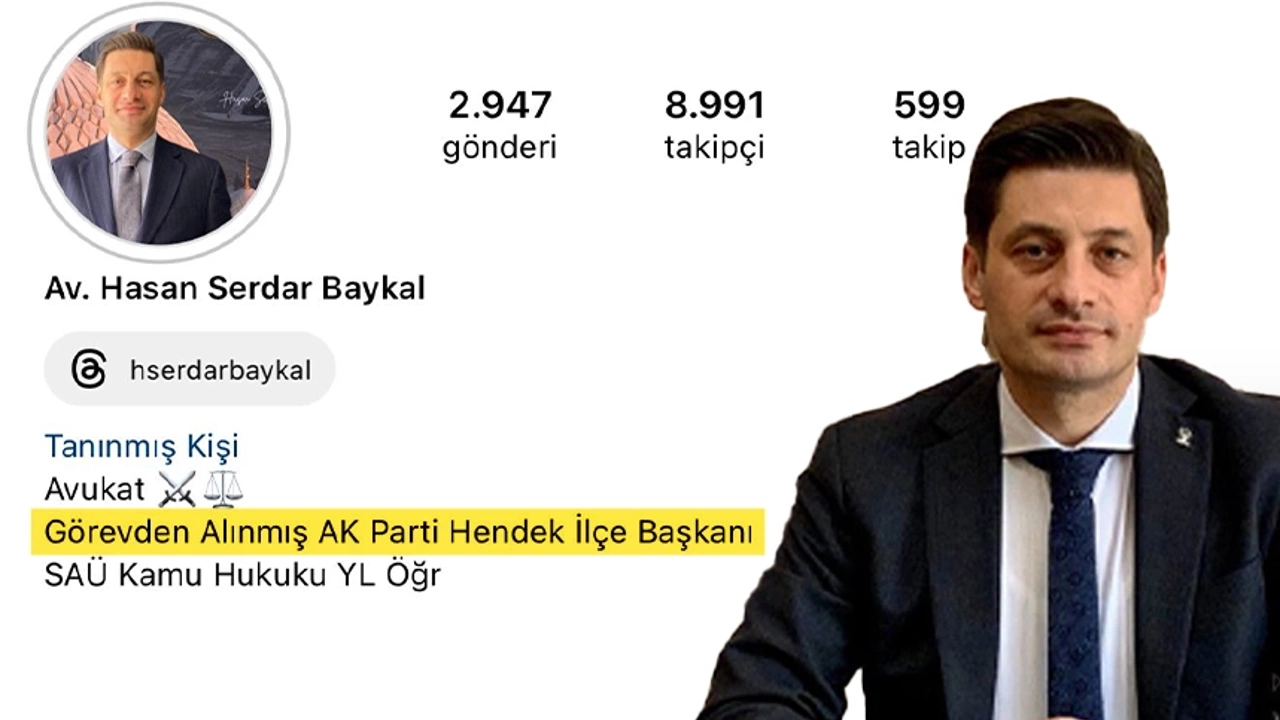 Hendek'te AK Parti Skandalı! Görevden Alınan Başkan Biyografisini Güncelledi!