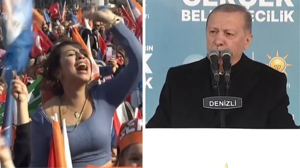 Erdoğan'ın Mitingte Genç Kızın Sloganı Damga Vurdu!