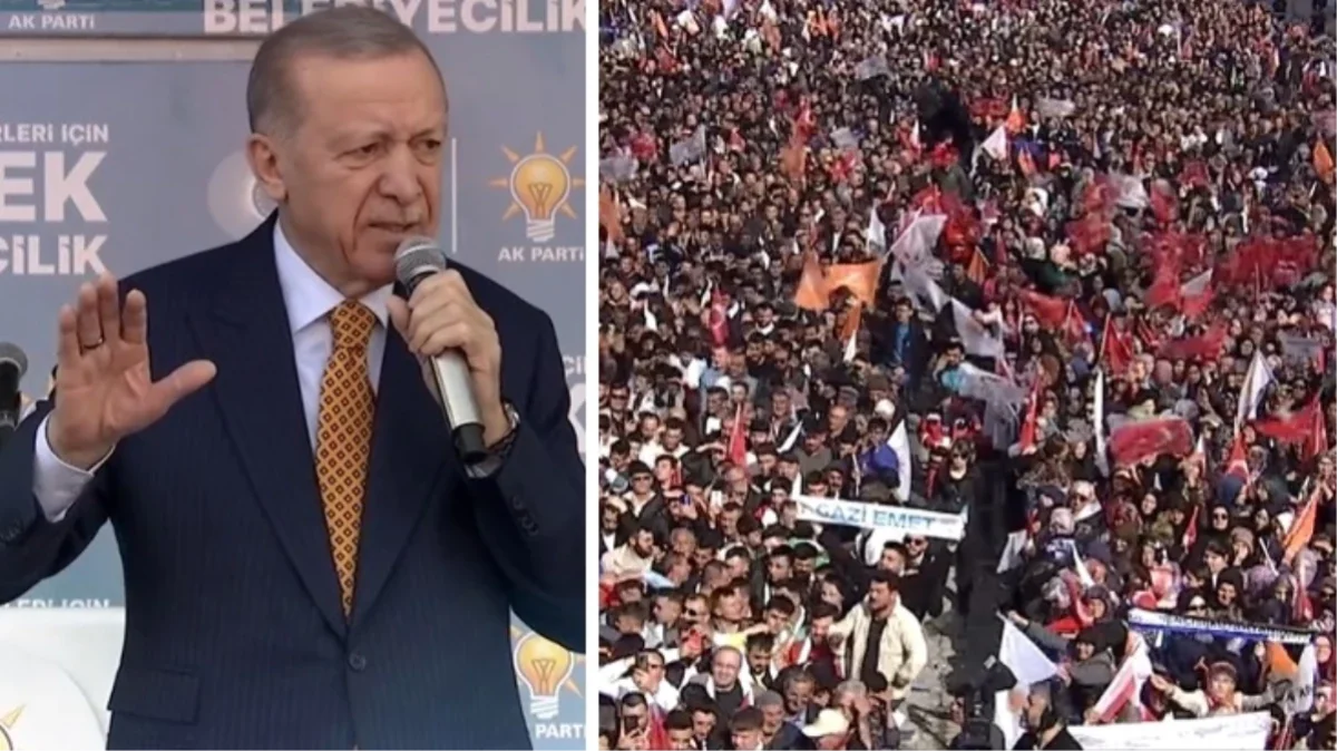 Erdoğan Kütahya'da MHP'den Oy İstedi!