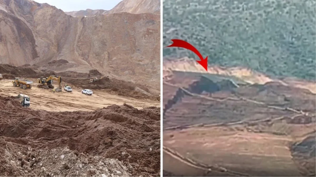 Erzincan'da maden ocağındaki heyelan anına ait yeni görüntü ortaya çıktı