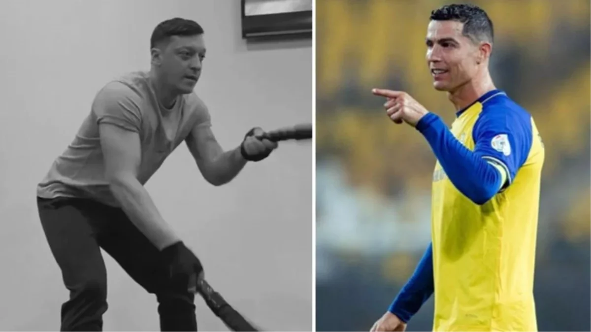 Mesut Özil'in kaslı haline Ronaldo'dan 3 kelimelik yorum