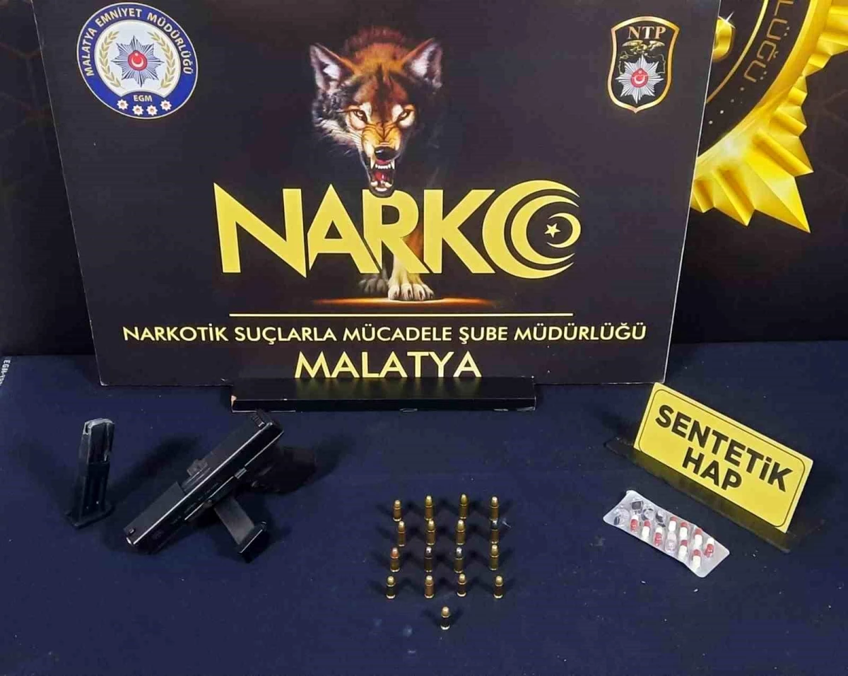 Malatya'da Torbacılara Operasyon: Uyuşturucu ve Silah Ele Geçirildi