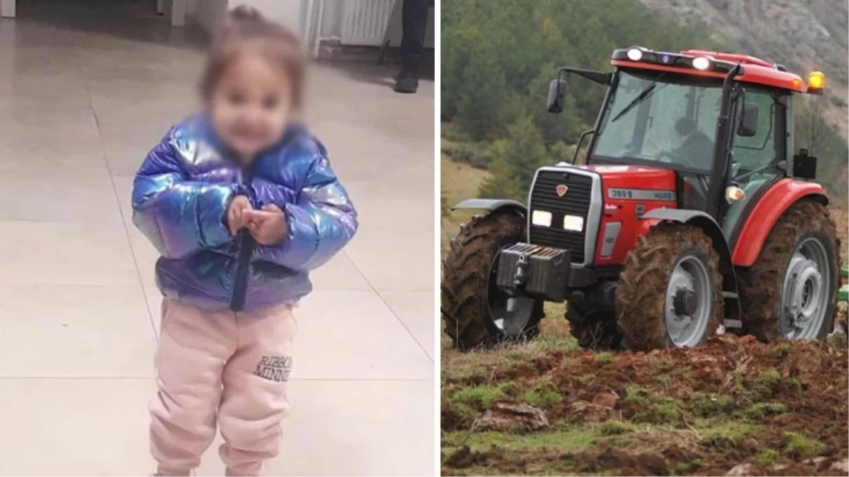 4 yaşındaki Bilge, babasının kullandığı traktörün altında can verdi