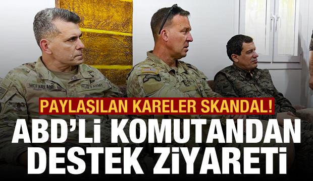 ABD'li komutandan, terör örgütü SDG ve lideri Mazlum Kobani'ye ziyaret