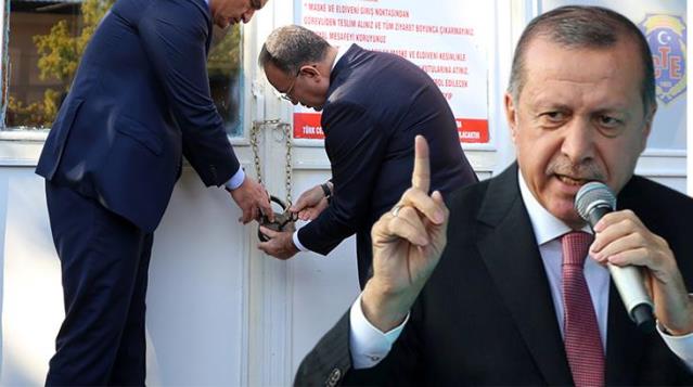 Bakan Bozdağ, Cumhurbaşkanı Erdoğan'ın müze olacağını açıkladığı Diyarbakır Cezaevi'nin kapısına kilit vurdu