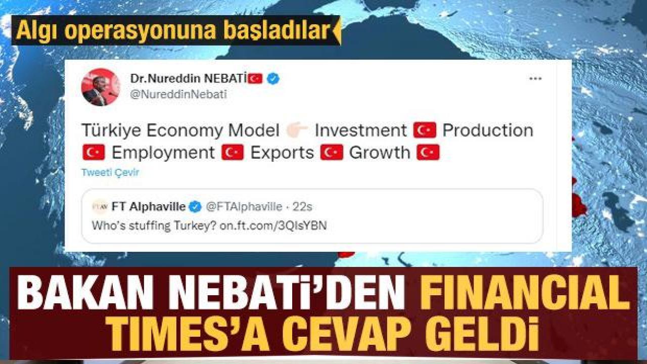 Bakan Nebati'den, İngilizlerin 'Türkiye'ye gizemli sermaye akışı' iddialarına yanıt