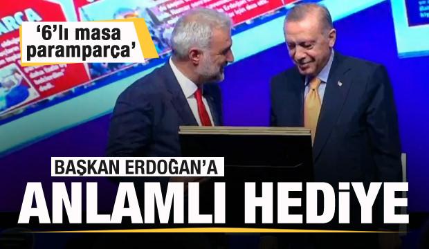 Başkan Erdoğan'a anlamlı hediye