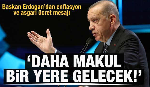 Başkan Erdoğan'dan enflasyon mesajı: Yılbaşından itibaren iyileşme hızlanacaktır