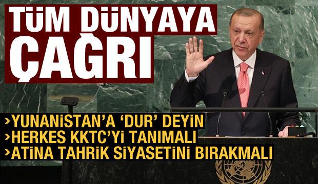 BM Genel Kurulu'nda konuşan Cumhurbaşkanı Erdoğan'dan çok kritik açıklamalar