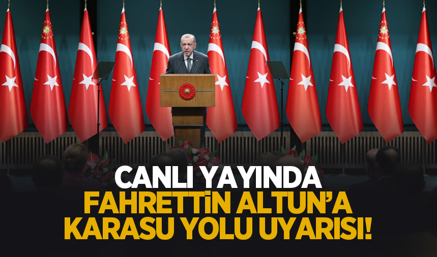 Cumhurbaşkanı Erdoğan'dan canlı yayında uyarı