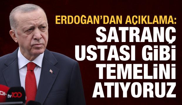 Cumhurbaşkanı Erdoğan: Satranç ustası hassasiyetiyle vizyonlarımızın temelini atıyoruz