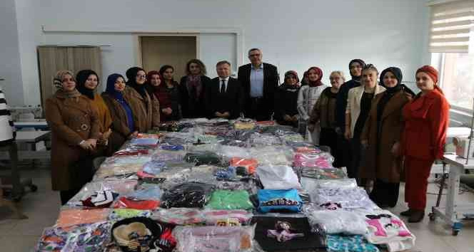 Dikiş kurslarında biriken tekstil atıklarını bakın nasıl değerlendirdiler