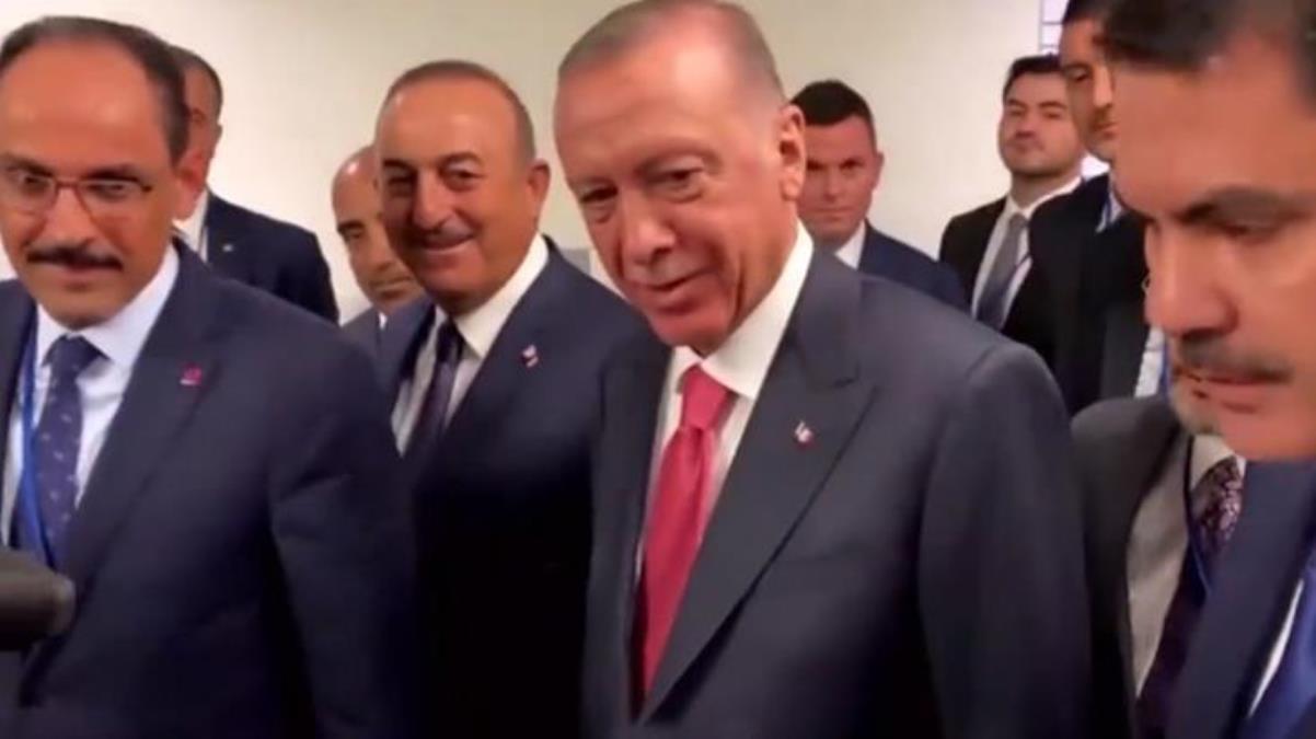 Erdoğan'ın ısrarla Biden'la ilgili soru sormak isteyen gazeteciye verdiği yanıt herkesi güldürdü