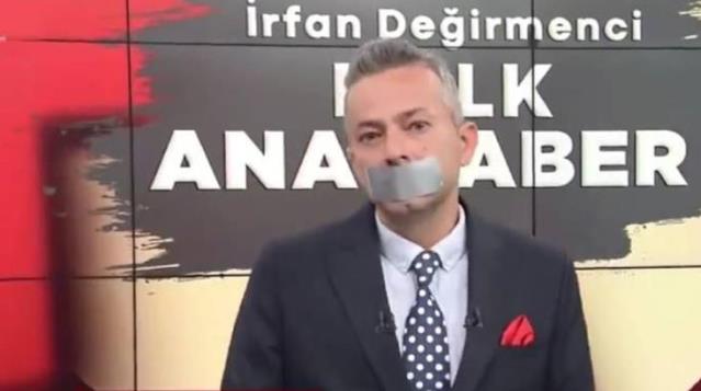 İrfan Değirmenci'den Halk TV'ye 5 kez program durdurma cezası veren RTÜK'e bantlı tepki