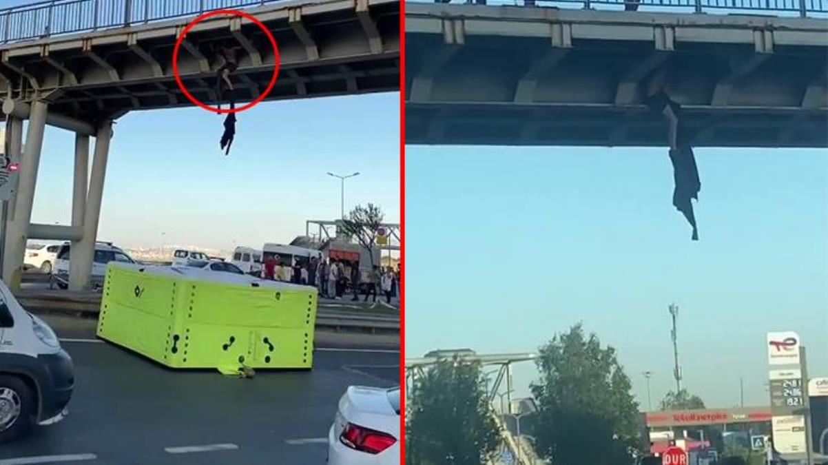 İstanbul'un göbeğinde çıplak intihar girişimi! İtfaiye ekipleri hemen harekete geçti