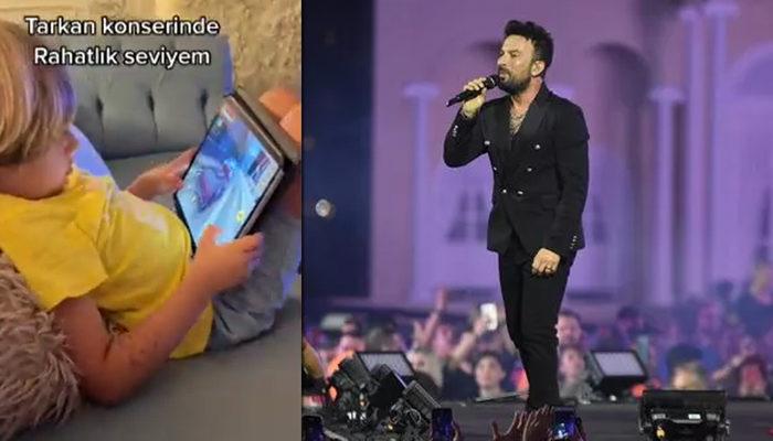 İzmir'deki Tarkan konserini evlerinin salonundan izlediler! Sosyal medyada hızla yayıldı