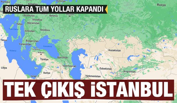 Ruslara karayolu kapandı: Tek çıkış İstanbul