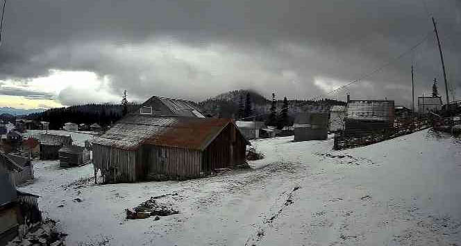 Sakarya'da yüksek kesimlere yılın ilk karı yağdı