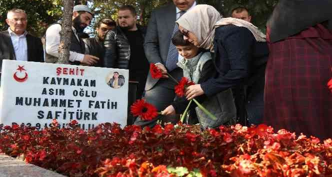 Şehit Kaymakam Safitürk, vefatının 6'ncı yıl dönümünde kabri başında anıldı