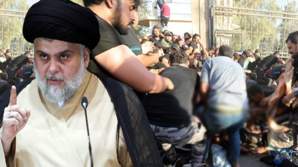 Son Dakika! Şii lider Sadr, destekçilerine 1 saat içinde parlamentodan tamamen çekilmeleri için çağrı yaptı