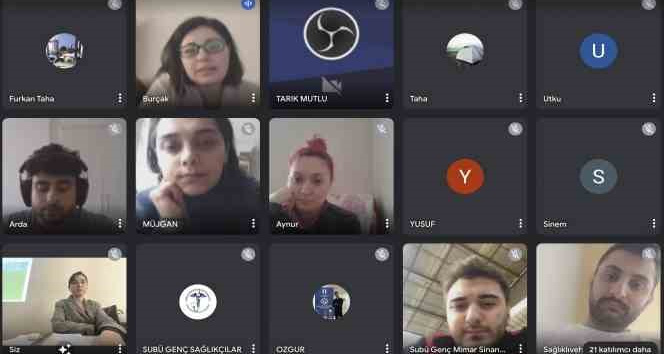 SUBÜ'nün öğrenci toplulukları online buluştu