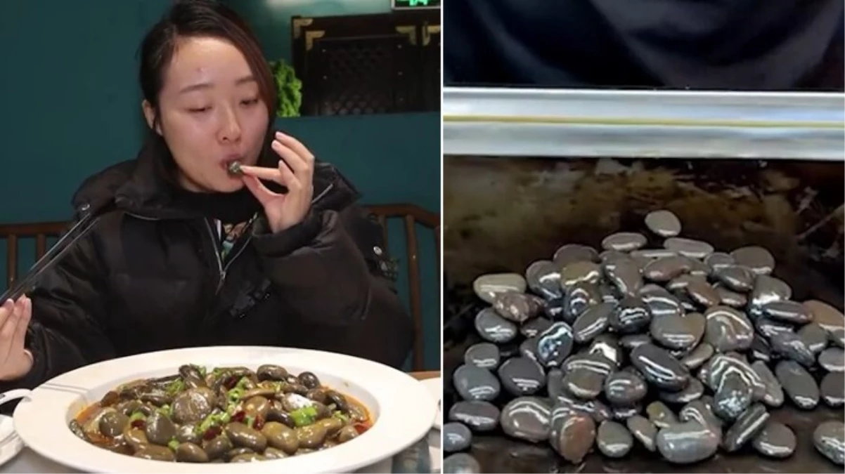 Taşlarla yapılan yemek Çin'de popüler hale geldi