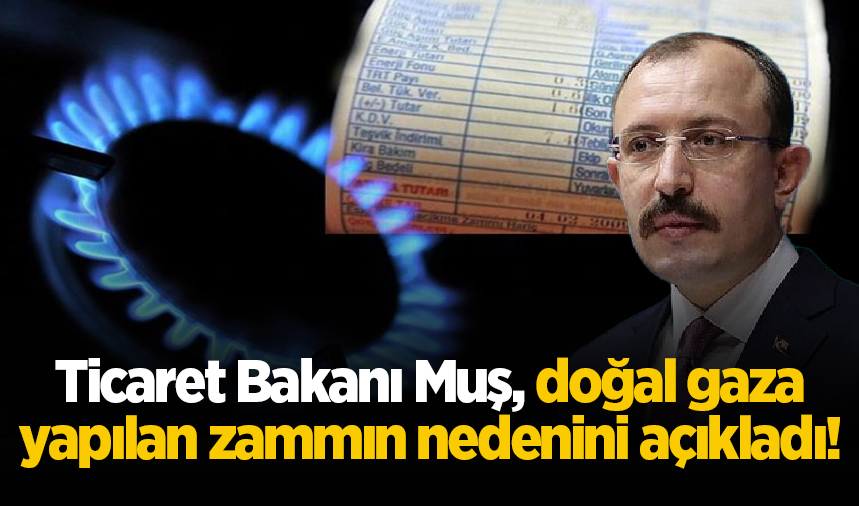 Ticaret Bakanı Muş, doğal gaza yapılan zammın nedenini açıkladı!