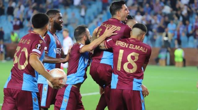 Trabzonspor, Avrupa Ligi'nde ilk puanlarını Kızılyıldız'ı mağlup ederek aldı