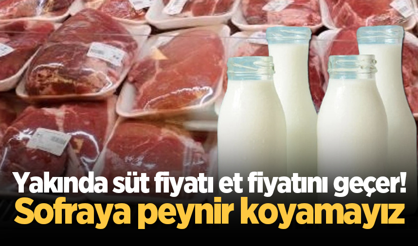 Yakında süt fiyatı et fiyatını geçer!