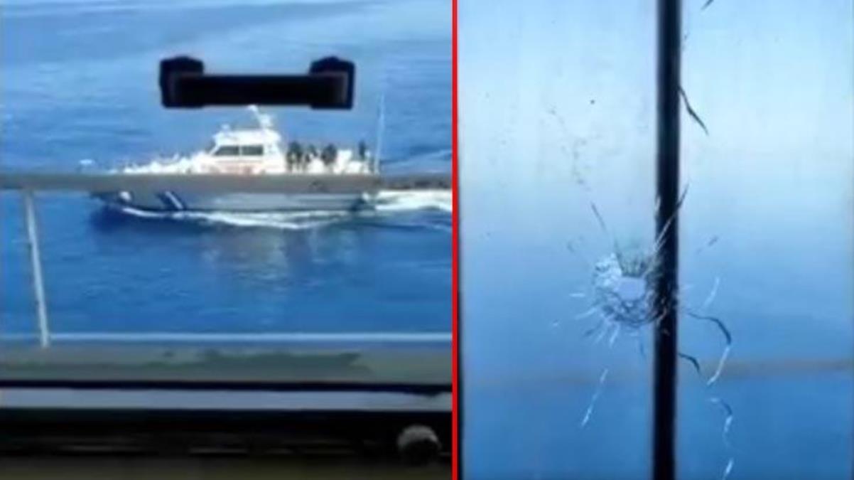 Yunan Sahil Güvenliği, Bozcaada yakınlarında uluslararası sularda seyir halinde olan bir gemiye ateş açtı