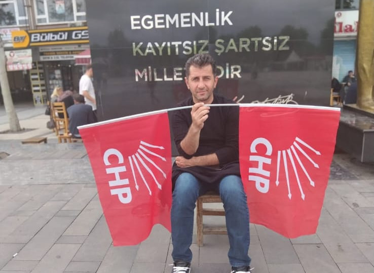 Tek başına eylem yaptı