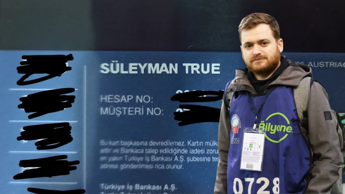 Sakaryalı gazeteci banka kartındaki ismi görünce şaşkına döndü