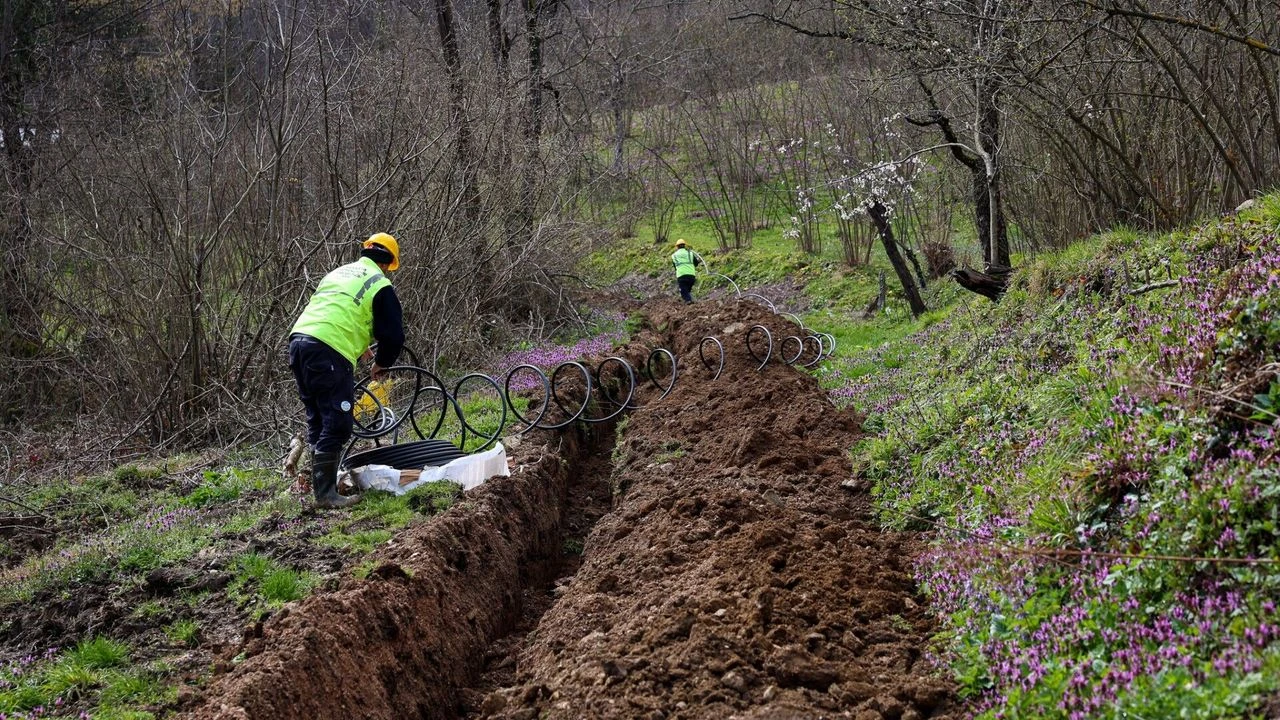Karadere’nin 13 Kilometrelik İçme Suyu Hattı Tamamlandı