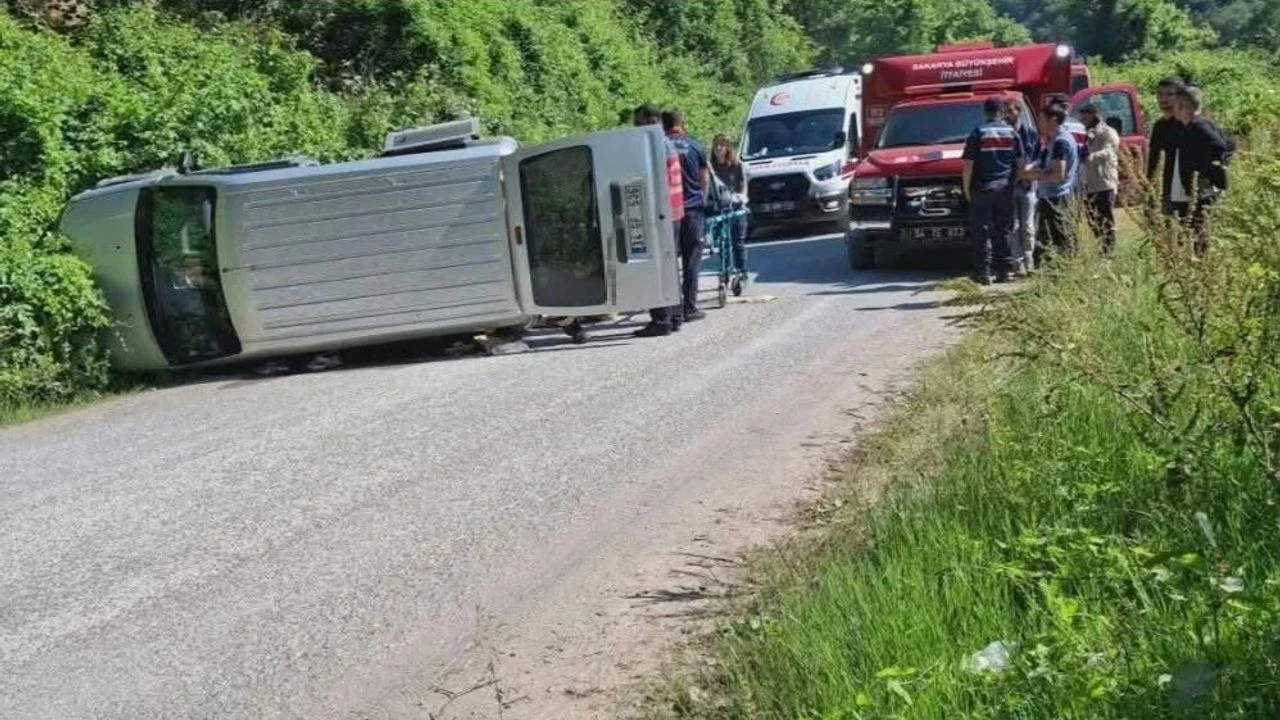 Kocaali’de otomobil kanala düştü: 1 yaralı