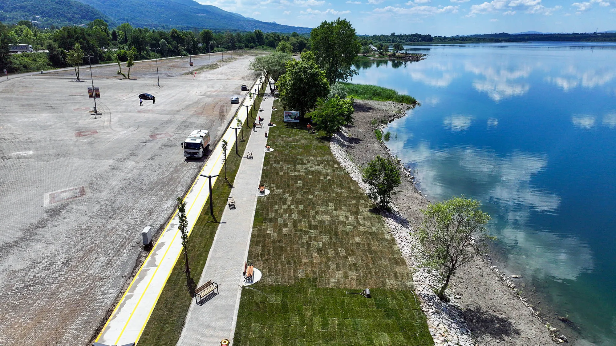 Sakarya'yı gölün cennet doğasıyla buluşturacak Sapanca Park'tan ilk görüntüler!