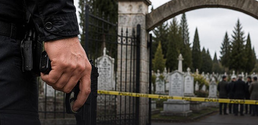 Mezarlıkta silahlı saldırı: Ayrı yaşadığı eşini ve yanındaki kişiyi vurdu