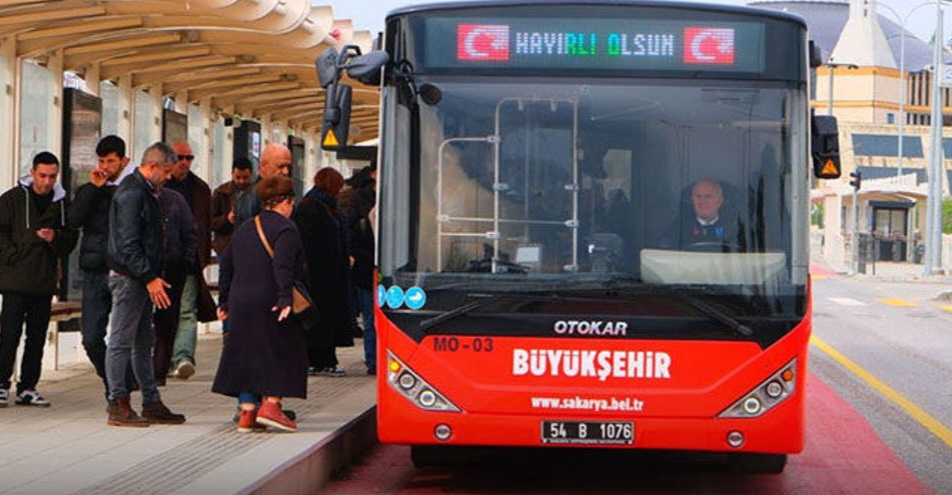 Sakarya’da 30 Ağustos’ta ulaşım ücretsiz