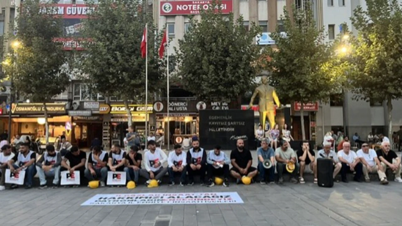 Alacaklarını isteyen işçiler eylemlerini sürdürüyor