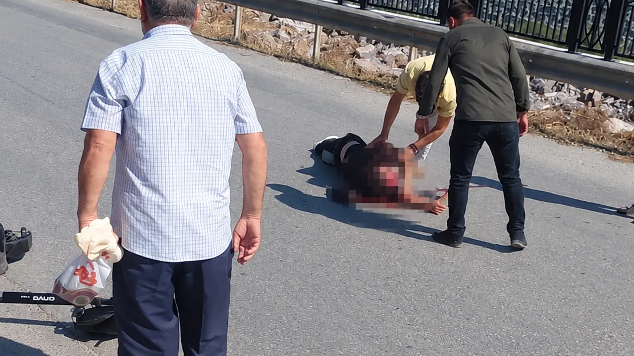 Serdivan’da scooter kazası: Genç ağır yaralandı