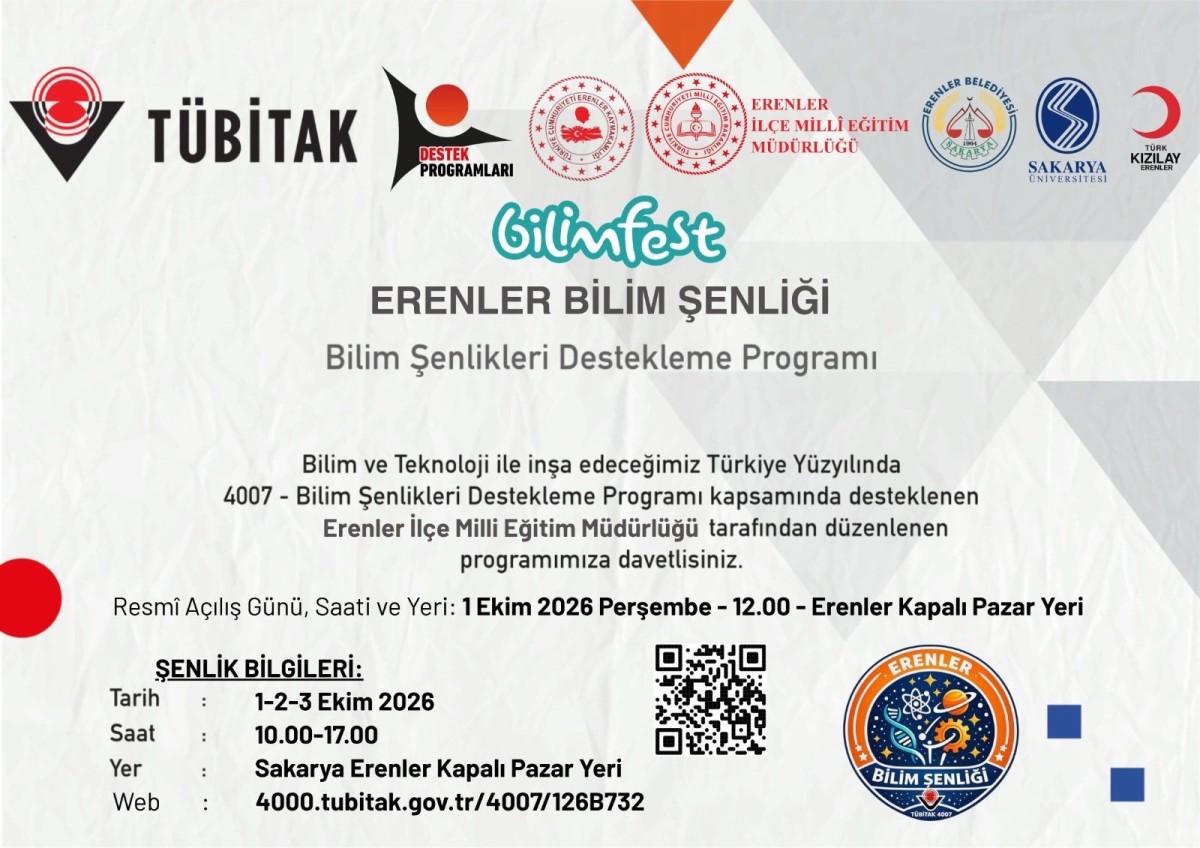 Erenler’de Bilim Şenliği için geri sayım başladı