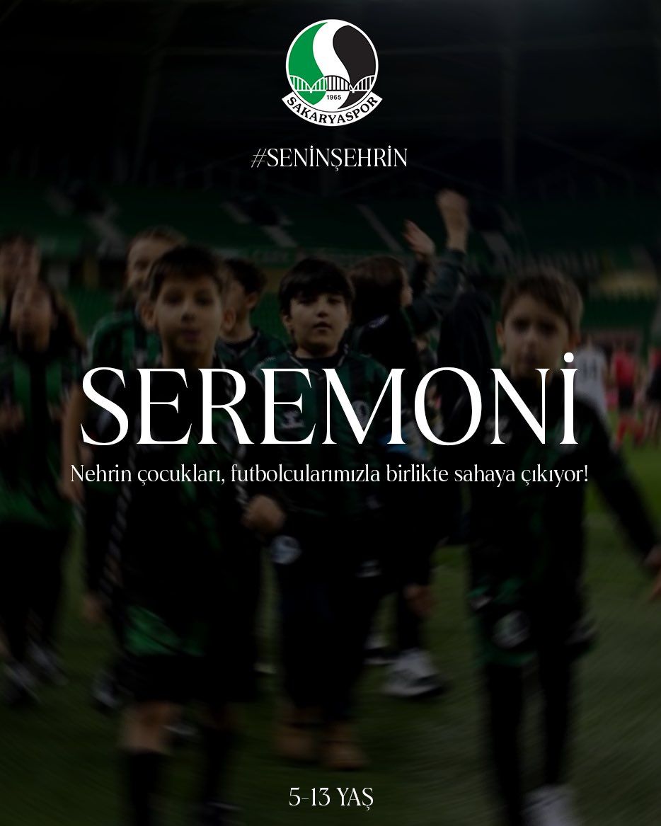 Sakaryaspor’dan minik taraftarlara özel davet