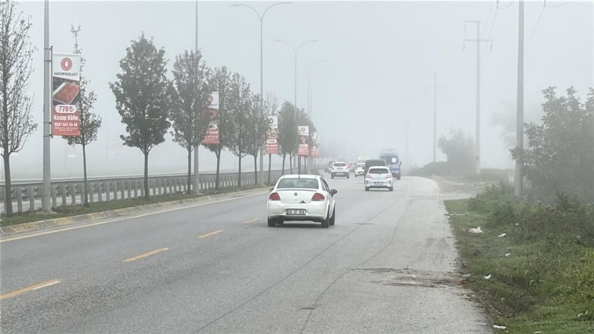 Sakarya’da yoğun sis görüş mesafesini düşürdü