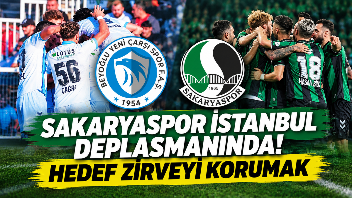 Sakaryaspor İstanbul deplasmanında! Hedef zirveyi korumak