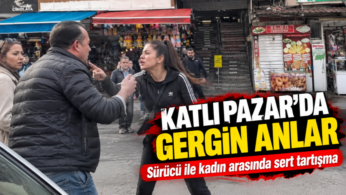 Adapazarı'nda sürücü ile kadın arasında sert tartışma