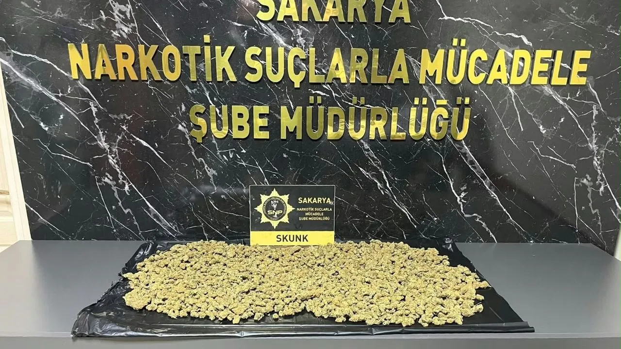 Sakarya'ya uyuşturucu getirirken otoyolda yakalandı: 950 gram skunk ele geçirildi