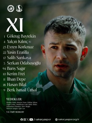 Sakaryaspor’un Kahramanmaraş İstiklalspor maçı 11’i belli oldu!