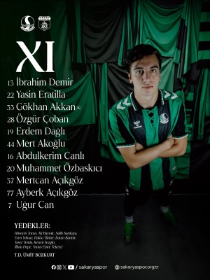 Sakaryaspor’un Arıt Kayadibispor karşısındaki 11’i belli oldu